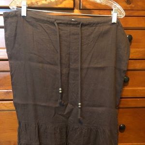 3/4 length linen and drawstring skirt by Merona